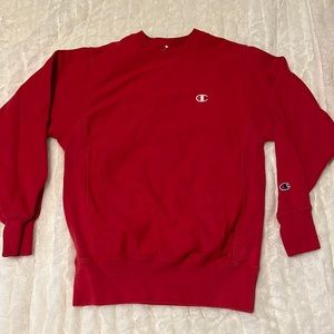 red champion sweatshirt, size small, worn a couple times